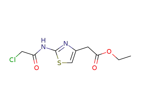 2-chloroacetamido-4-thiazolyl acetic acid ethyl ester