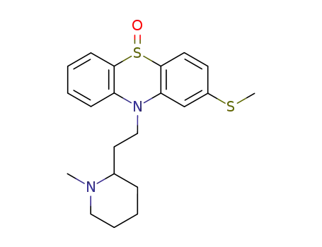 Molecular Structure of 7776-05-8 (thioridazine-5-sulfoxide)
