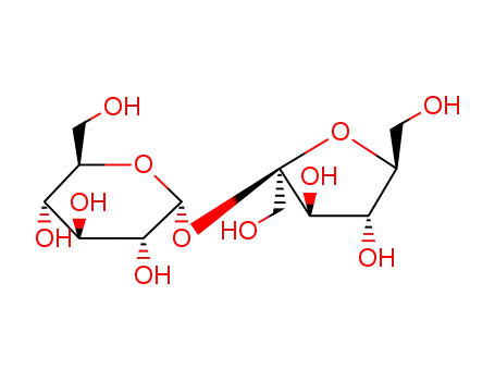 Molecular Structure of 57-50-1 (Sucrose)