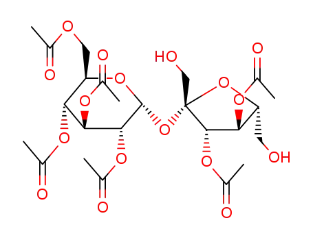 3,4,-di-O-acetyl-β-D-fructofuranosyl 2,3,4,6-tetra-O-acetyl-α-D-glucopyranoside