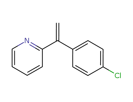 Molecular Structure of 160911-84-2 (Pyridine, 2-[1-(4-chlorophenyl)ethenyl]-)