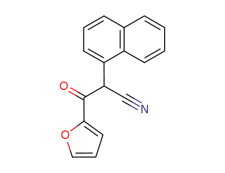 Molecular Structure of 63753-52-6 (2-Furanpropanenitrile, a-1-naphthalenyl-b-oxo-)