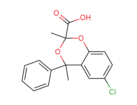 6-chloro-2,4-dimethyl-4-phenyl-[4H]-1,3-benzodioxin-2-carboxylic acid
