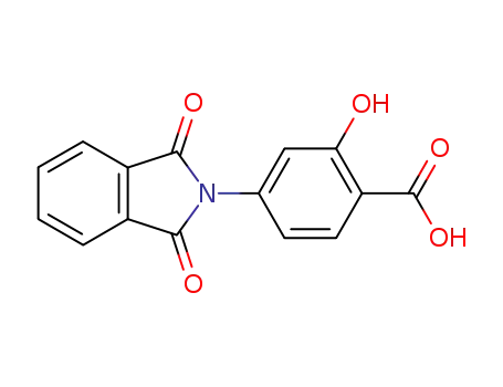 Molecular Structure of 36467-52-4 (4-(1,3-dioxo-1,3-dihydro-2H-isoindol-2-yl)-2-hydroxybenzoic acid)