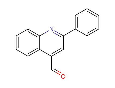Molecular Structure of 117839-38-0 (4-Quinolinecarboxaldehyde, 2-phenyl-)
