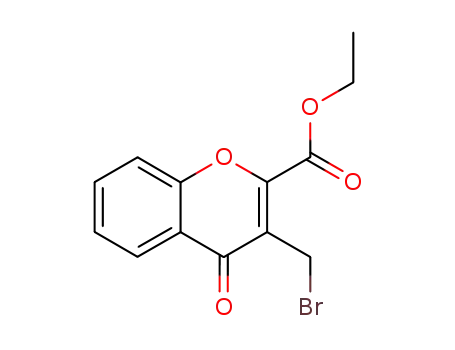 4H-1-Benzopyran-2-carboxylic acid, 3-(bromomethyl)-4-oxo-, ethyl
ester