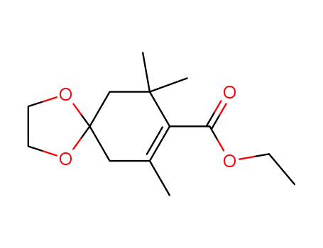 4,4-(Ethylendioxy)-2,6,6-trimethyl-1-cyclohexen-1-carbonsaeure-ethylester