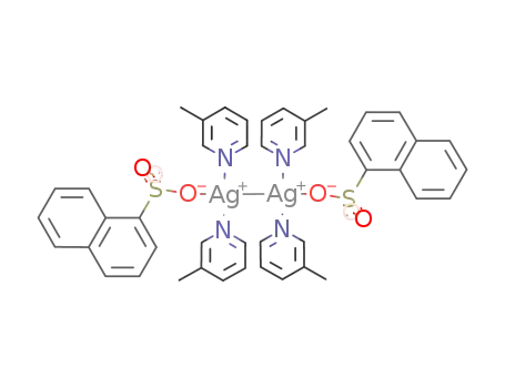 [Ag(1-naphthalenesulfonate)(β-picoline)2]