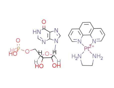 (1,10-phenanthroline)(ethylenediamine)platinum(II) inosine 5'-monophosphate adduct