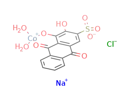 sodium 1,2-dihydroxyanthraquinone-3-sulphonate Co(II) complex