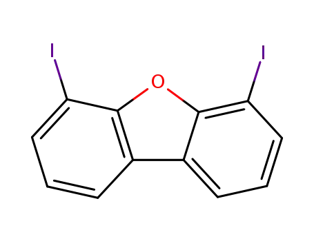 Molecular Structure of 137959-93-4 (Dibenzofuran, 4,6-diiodo-)
