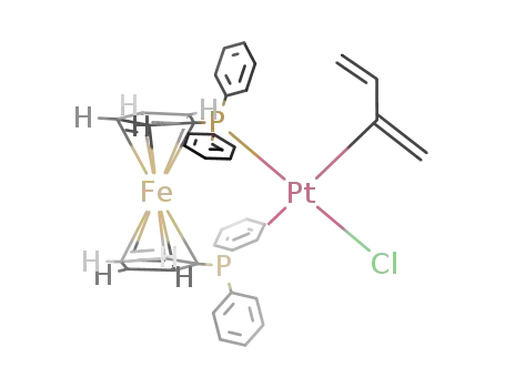trans-{PtCl{σ-C(CH2)C(H)=CH2}diphenylphosphinoferrocene}
