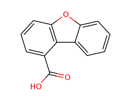 Molecular Structure of 54470-37-0 (1-Dibenzofurancarboxylic acid)