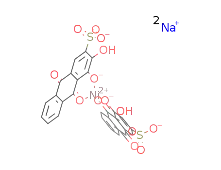 Ni(C6H4(CO)2C6H(OH)(O)SO3)2(2-)*2Na(1+)=Ni(C6H4(CO)2C6H(OH)(O)SO3Na)2