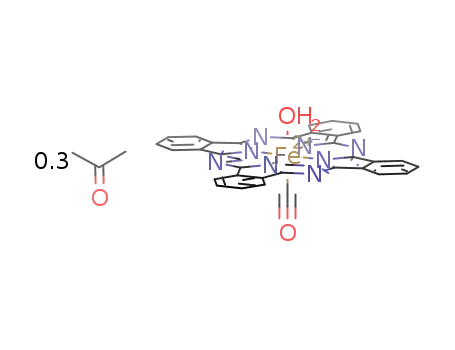 Fe((C6H4C2N2)4)(CO)(H2O)*0.3(CH3)2CO