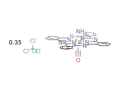 Fe((C6H4C2N2)4)(CO)(NH3)*0.35CCl4