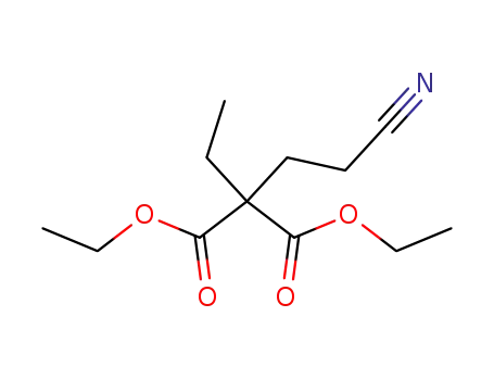 Molecular Structure of 10444-12-9 (diethyl (2-cyanoethyl)(ethyl)propanedioate)