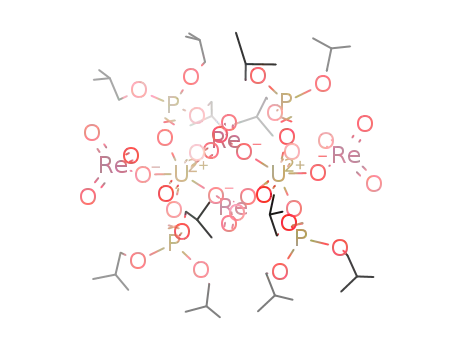 bis[(μ2-perrhenato)(perrhenato)bis(tri-iso-butylphosphate)dioxouranium(VI)]