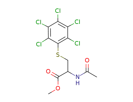 2-acetamido-3-(pentachlorophenylsulfanyl)propionic acid methyl ester