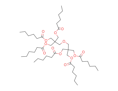 Molecular Structure of 19544-39-9 (2,2'-[Oxybis(methylene)]bis[2-[(hexanoyloxy)methyl]-1,3-propanediol dihexanoate])