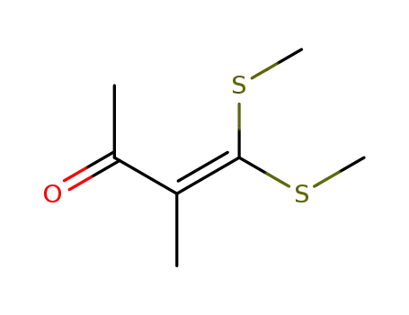 Molecular Structure of 17649-87-5 (3-Buten-2-one, 3-methyl-4,4-bis(methylthio)-)