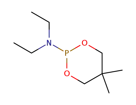Molecular Structure of 21458-75-3 (1,3,2-Dioxaphosphorinan-2-amine, N,N-diethyl-5,5-dimethyl-)