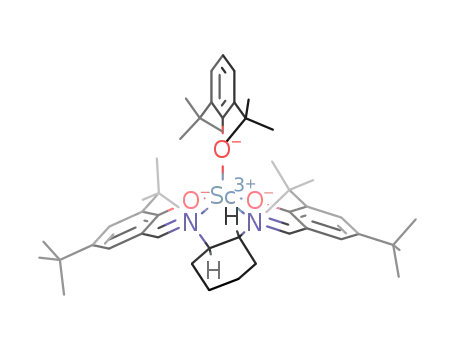 (N,N'-bis(3,5-bis(tert-butyl)-2-oxo-benzylidene)-(1R,2R)-1,2-diaminocyclohexane)(2,6-bis(tert-butyl)phenolato)scandium(III)