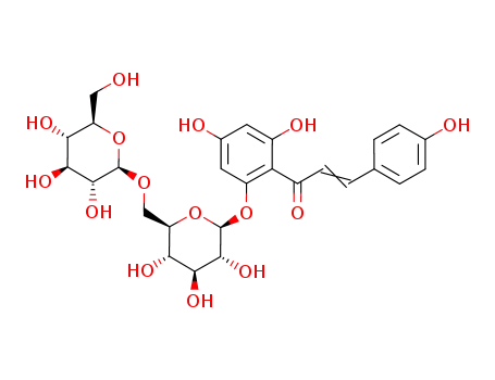 chalconaringenin 2'-O-β-D-glucopyranosyl(1->6)-β-D-glucopyranoside