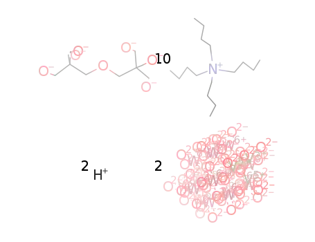 10N(C4H9)4(1+)*2H(1+)*2P2V3W15O59(3-)*[(OCH2)3CCH2]2O(6-)=[N(C4H9)4]10H2[P2V3W15O59(OCH2)3CCH2]2O