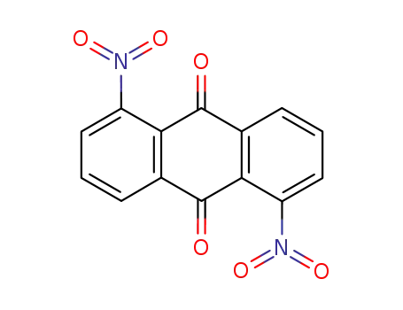 Molecular Structure of 82-35-9 (1 5-DINITROANTHRAQUINONE  97)