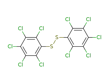 Molecular Structure of 22441-21-0 (BIS(PENTACHLOROPHENYL) DISULFIDE)