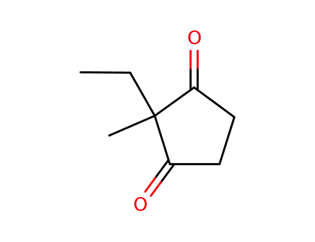 Molecular Structure of 25112-87-2 (1,3-Cyclopentanedione, 2-ethyl-2-methyl-)