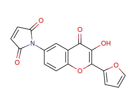 1-[2-(2-furanyl)-3-hydroxy-4-oxo-4H-1-benzopyran-6-yl]-1H-pyrrole-2,5-dione