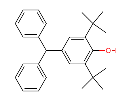Molecular Structure of 13145-54-5 (4-Benzhydryl-2,6-di-tert-butylphenol)