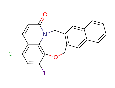 4-chloro-6-iodo-8,15-dihydronaphtho[2',3':6,7][1,4]oxazocino[2,3,4-ij]quinolin-1-one