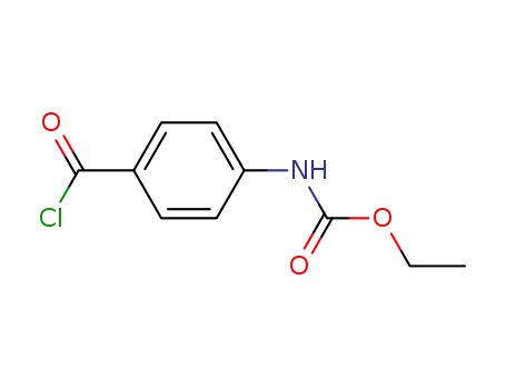 Molecular Structure of 5180-74-5 (Carbamic acid, [4-(chlorocarbonyl)phenyl]-, ethyl ester)