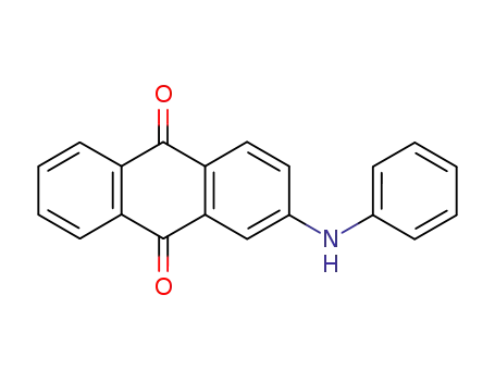 Molecular Structure of 36339-31-8 (9,10-Anthracenedione, 2-(phenylamino)-)
