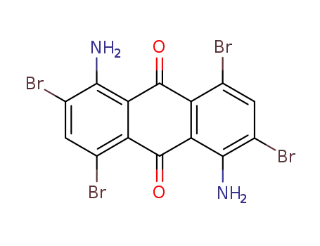 Molecular Structure of 81-56-1 (1,5-diamino-2,4,6,8-tetrabromoanthraquinone)