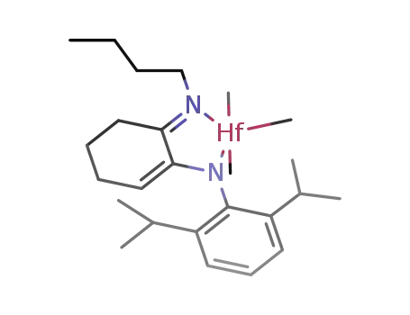 (N-((6E)-6-(butylimino-κN)-1-cyclohexen-1-yl)-2,6-bis(1-methylethyl)benzenaminato-κN)trimethylhafnium