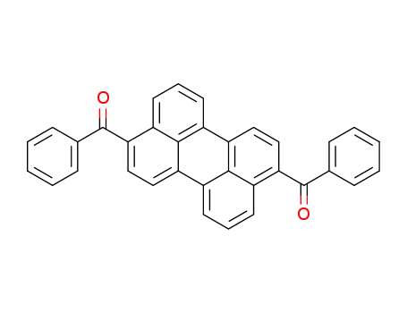 Molecular Structure of 26556-97-8 (Methanone, 3,9-perylenediylbis[phenyl-)