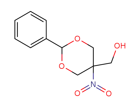 Molecular Structure of 51430-71-8 ((5-nitro-2-phenyl-1,3-dioxan-5-yl)methanol)