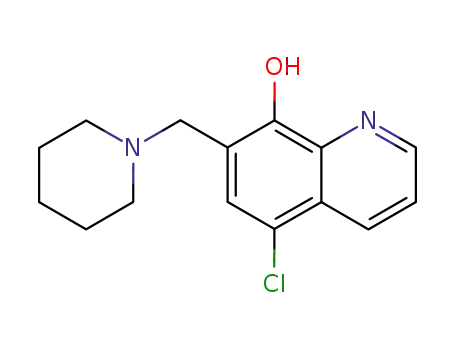 5-chloro-7-(piperidin-1-ylmethyl)quinolin-8-ol
