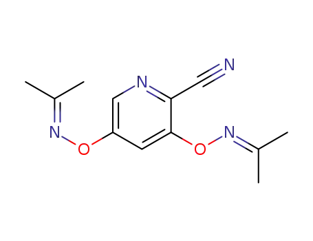 3,5-bis-isopropylideneaminooxypyridine-2-carbonitrile
