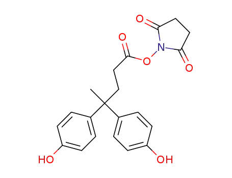 2,5-dioxopyrrolidin-1-yl-4,4-bis(4-hydroxyphenyl)pentanoate