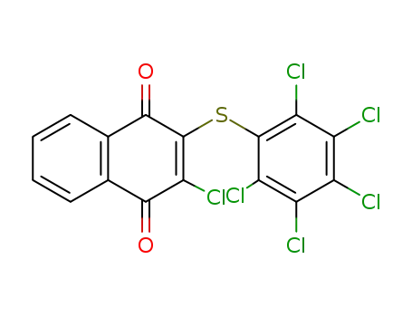 2-chloro-3-((perchlorophenyl)thio)naphthalene-1,4-dione