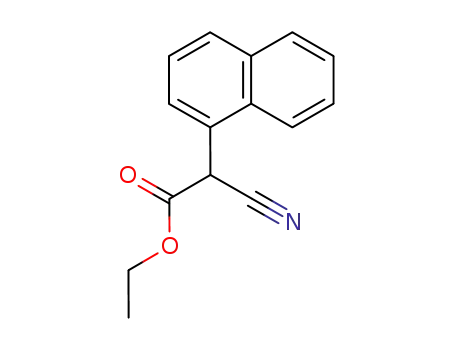 Molecular Structure of 13234-71-4 (1-Naphthaleneacetic acid, a-cyano-, ethyl ester)