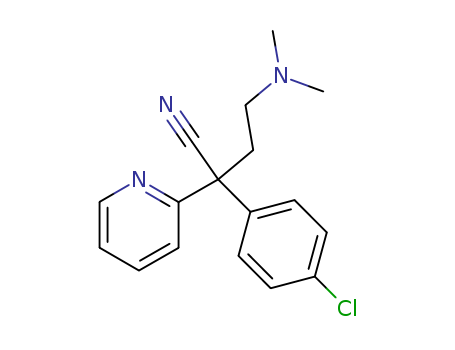 alpha-(4-Chlorophenyl)-alpha-(2-(dimethylamino)ethyl)pyridine-2-acetonitrile