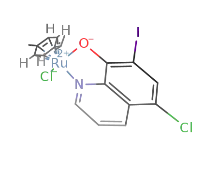 chlorido(5-chloro-7-iodo-8-quinolinolato-κN1,κO8)(η6-p-cymene)ruthenium(II)