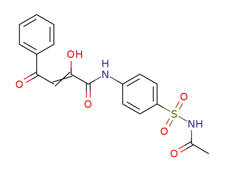 2-hydroxy-4-oxo-4-phenyl-2-butenoic acid N-(4-acetylaminosulfonylphenyl)amide