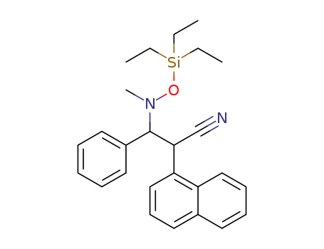 3-(methyl((triethylsilyl)oxy)amino)-2-(naphthalen-1-yl)-3-phenylpropanenitrile